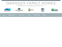Tablet Screenshot of grangerhomes.com